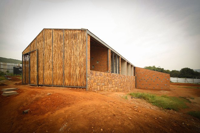 Sharon Davis Design, social housing, affordable housing, Rwanda, hospital, locally souced materials, regional materials, built by locals, Partners in Health, green architecture, eucalyptus wood, eucalyptus screens, natural materials, shared house