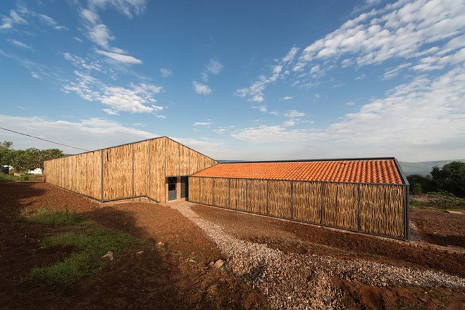 Sharon Davis Design, social housing, affordable housing, Rwanda, hospital, locally souced materials, regional materials, built by locals, Partners in Health, green architecture, eucalyptus wood, eucalyptus screens, natural materials, shared house