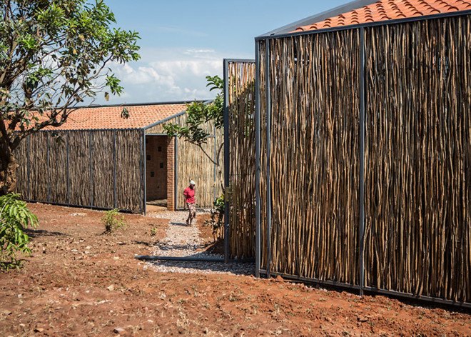 Sharon Davis Design, social housing, affordable housing, Rwanda, hospital, locally souced materials, regional materials, built by locals, Partners in Health, green architecture, eucalyptus wood, eucalyptus screens, natural materials, shared house