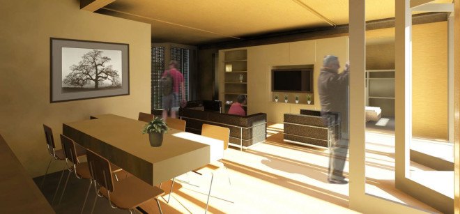 Crowder College, Drury University, tornadoe-resistant house, storm-resistant house, extreme weather, extreme structures, solar-powered house, solar power, off-the-grid home, solar decathlon, Missouri, green architecture