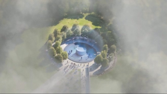Studio Roosegaarde, Daan Roosegaarde, Smog Free Tower, largest smog vacuum in the world, Rotterdam smog vacuum, world's largest electronic vacuum, smog vacuum in Rotterdam, Smog Jewelry, Jewelry made from smog, jewelry made from pollution