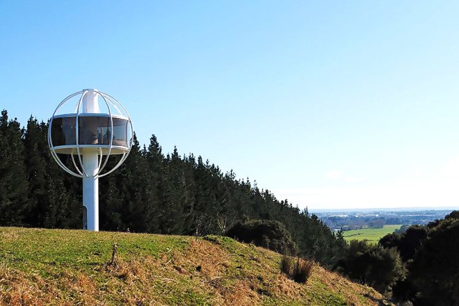 solar power, Android, app-controlled electronics, off-grid tower home, The Skysphere, New Zealand, Jono Williams, clean tech, green design, sustainable design, eco-design, renewable energy, man cave, solar-powered man cave, Skysphere tower, Skysphere man cave,