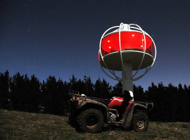 solar power, Android, app-controlled electronics, off-grid tower home, The Skysphere, New Zealand, Jono Williams, clean tech, green design, sustainable design, eco-design, renewable energy, man cave, solar-powered man cave, Skysphere tower, Skysphere man cave,