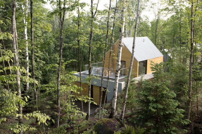 YH2, Fraternité-sur-Lac, green resort, affordable housing, mountain retreats, affordable design, custom-built houses, low maintenance house, flexible spaces, green architecture