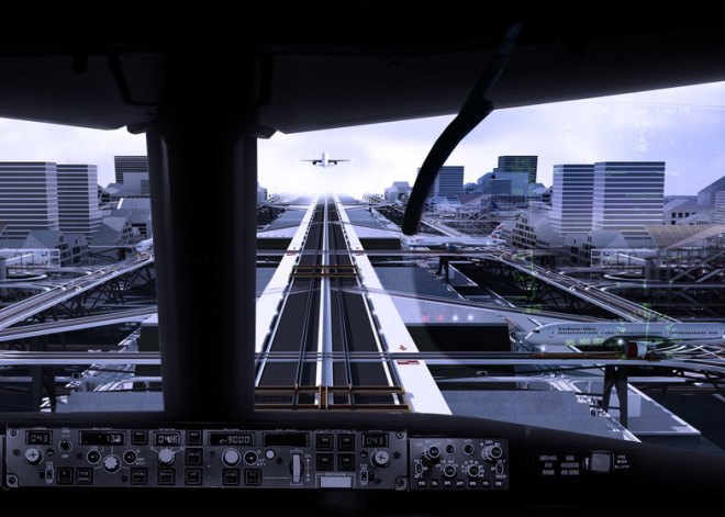Alex Sutton, Bartlett School of Architecture, Stockholm, Stockholm City Airport, Stockholm Airport City by Alex Sutton, taxi-track runways, airports, airport design, utopian airport,