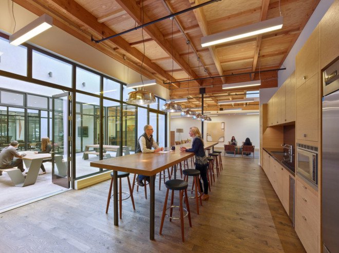 Studio Vara, office building, San Francisco, daylit spaces, green conversion, conference room, internal courtyard, green interior, green renovation, sustainable building