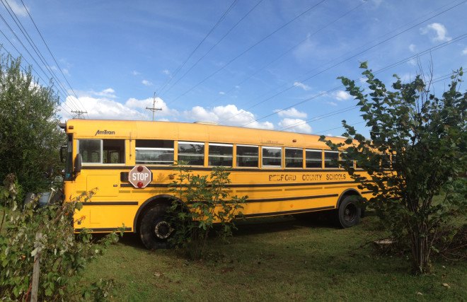 tiny home bus conversion, tiny house, tiny home, bus home, bus renovation, tiny home renovation, turning bus into a tiny house, stephanie adams, school bus conversion, tiny home school bus