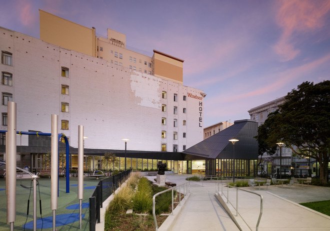 Boeddeker Park, San Francisco, green park, geothermal energy, geothermal cooling, solar panels, sustainable park, water conservation, clubhouse, green architecture, green neighborhood