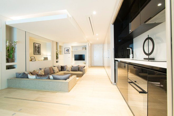 YO!Home, compact spaces, compact living, tiny spaces, small apartments, Simon Woodroffe, smart design, green interior, transformable furniture, movable walls, multiuse spaces, green architecture