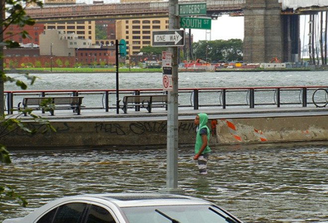 FLooding in NYC after Hurricane Sandy