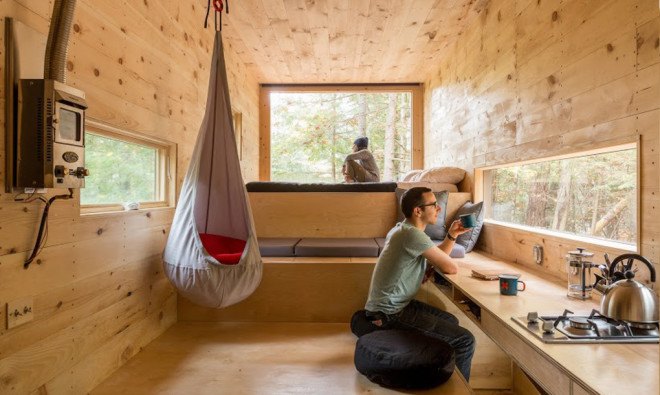 Getaway, Getaway startup, Getaway Harvard startup, tiny house by Harvard students, Harvard, Harvard student architects, Harvard Innovation Lab, Millennial Housing Lab, off grid, tiny house, microhomes, tiny house living, tiny homes, cabin, Clara, Clara tiny house,
