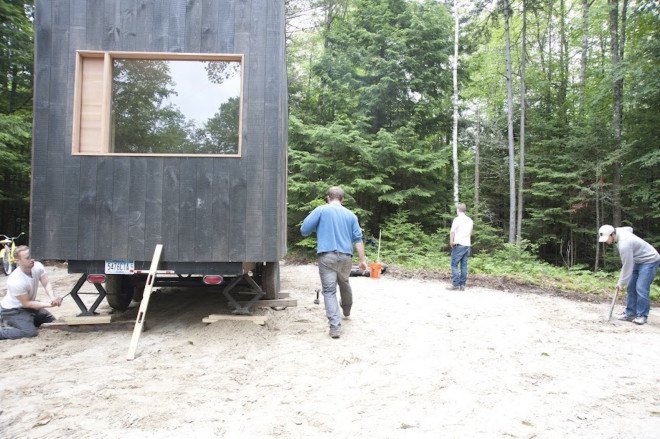 Getaway, Getaway startup, Getaway Harvard startup, tiny house by Harvard students, Harvard, Harvard student architects, Harvard Innovation Lab, Millennial Housing Lab, off grid, tiny house, microhomes, tiny house living, tiny homes, cabin, Ovida, Ovida tiny house
