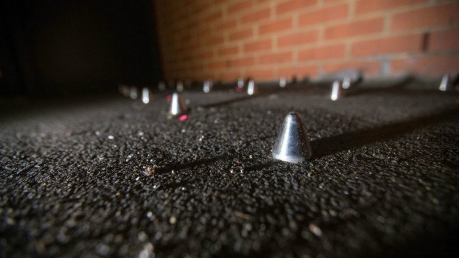 anti-homeless spikes, space not spikes, spikes on streets, homelessness, homeless