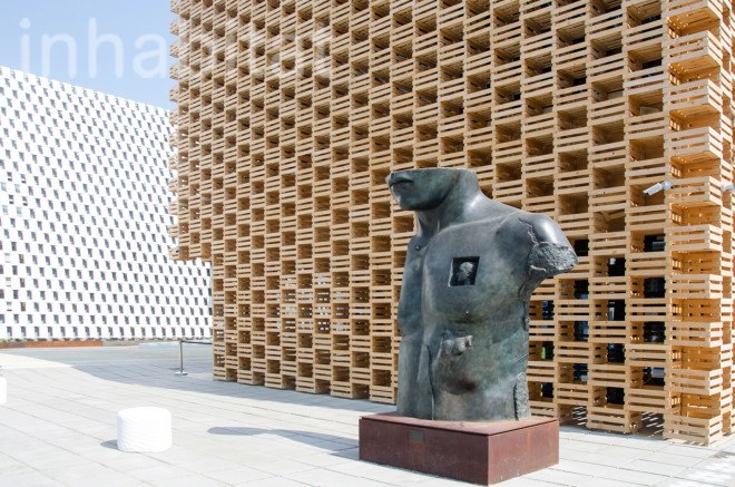 2015 Milan Expo, 2pm, archtiectural facade, Poland, Polish design, polish designers, Polish green architecture, Polish green building, Polish Pavilion, recycled wood, warsaw, Wood, wood architecture, wood facade, world expo 2015