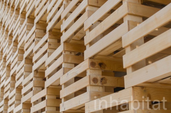 2015 Milan Expo, 2pm, archtiectural facade, Poland, Polish design, polish designers, Polish green architecture, Polish green building, Polish Pavilion, recycled wood, warsaw, Wood, wood architecture, wood facade, world expo 2015
