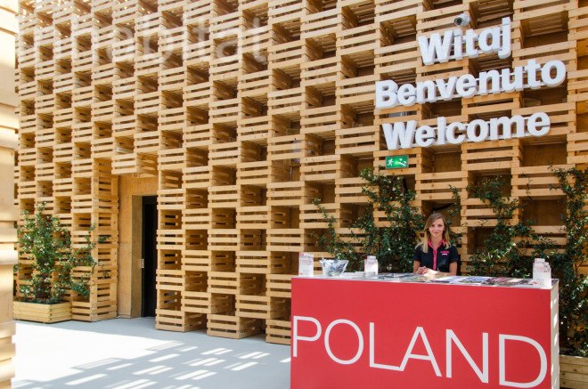 2015 Milan Expo, 2pm, archtiectural facade, Poland, Polish design, polish designers, Polish green architecture, Polish green building, Polish Pavilion, recycled wood, warsaw, Wood, wood architecture, wood facade, world expo 2015