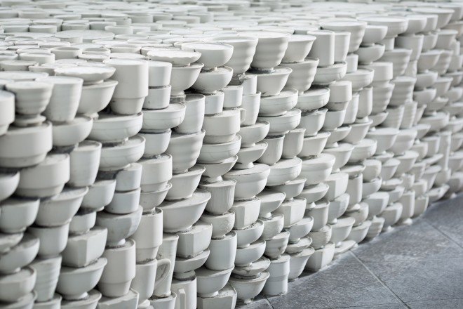 Yusuke Seki, Maruhiro, repurposed ceramics, upcycled ceramics, upcycled art, repurposed art, Shinikiji, Monohara, Japan, Hasami, Hasami porcelain, Hasami ceramics, imperfect ceramics, Hasami store, Maruhiro flagship,