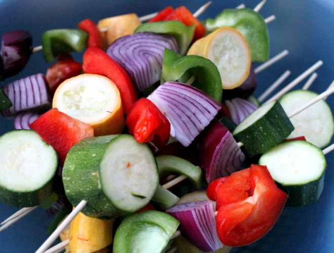veggie kebabs