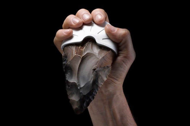 Israel design, Ami Drach, Dov Ganchrow, curious tools, Man Made, Paleolithic tools redesigned, 3D printing, Paleolithic stones,