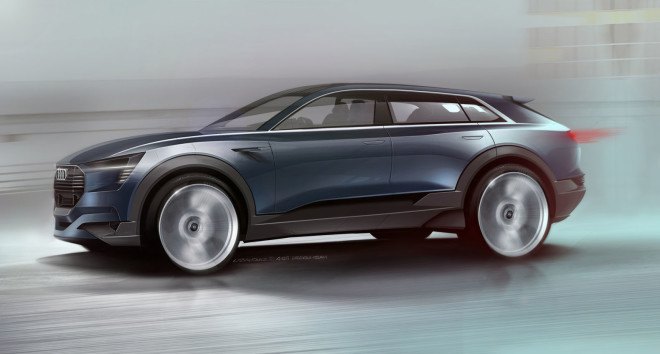 Audi, Audi e-tron quattro concept, Audi Q6 e-tron, 2018 Audi Q6 e-tron, Tesla, Tesla Model X, electric SUV, electric car, green car, 2015 Frankfurt Motor Show, green transportation, lithium-ion battery