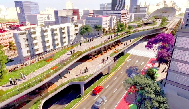Mexico City, FR-EE, Fernando Romero, FRENTE, RVDG, urban design, urban transformation, green design, elevated park, public park, green spaces, green architecture, landscape architecture
