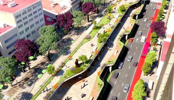 Mexico City, FR-EE, Fernando Romero, FRENTE, RVDG, urban design, urban transformation, green design, elevated park, public park, green spaces, green architecture, landscape architecture