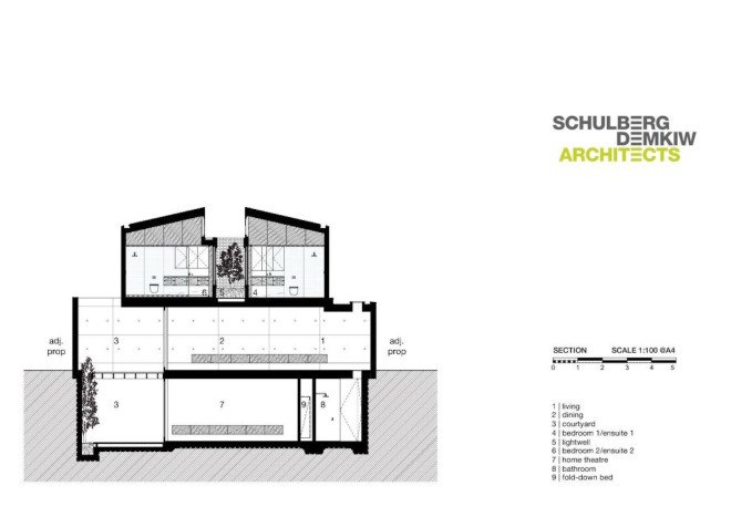 Schulberg Demkiw Architects, GBCA, Green Building Council of Australia, 6 Green Star rating, 6 Green Star home, Melbourne, Australia, high thermal mass, passive design, cross ventilation, contemporary home, eco-friendly home, sustainable architecture, Beach Avenue, Beach Avenue by Schulberg Demkiw Architects