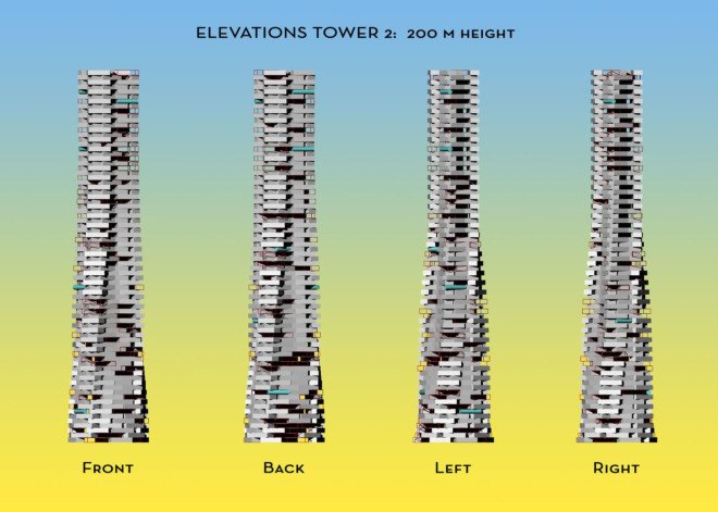 CRG Architects, Mumbai, Steel City, Containscrapers, shipping containers, green tower, green architecture, natural ventilation, housing shortage, heat gain