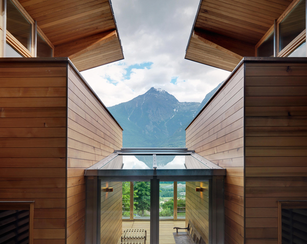 Casa Rosset, geothermal energy, zero energy, zero energy home, De Carlo Gualla Architects, Italian Alps, Aosta, solar energy, low-emission glazing, passive principles, passive house, heat pumps, timber louvers
