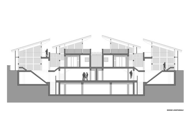 Casa Rosset, geothermal energy, zero energy, zero energy home, De Carlo Gualla Architects, Italian Alps, Aosta, solar energy, low-emission glazing, passive principles, passive house, heat pumps, timber louvers