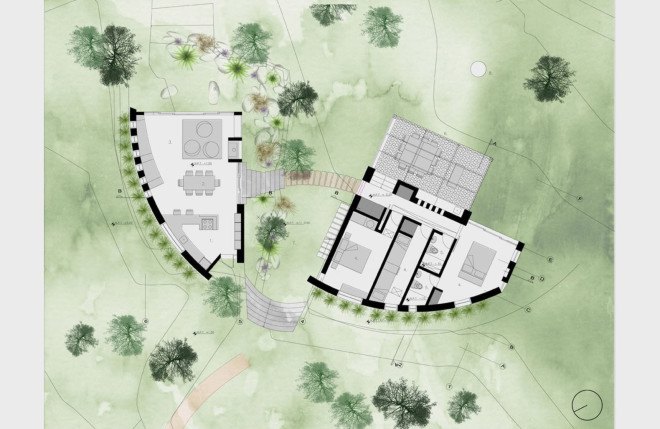 Chontay House, Andes, Marina Vella Arquitectura, Peru, locally sourced materials, natural materials, recycled wood, eucalyptus wood, land erosion, green architecture, mountain home, sustainable materials, stone house