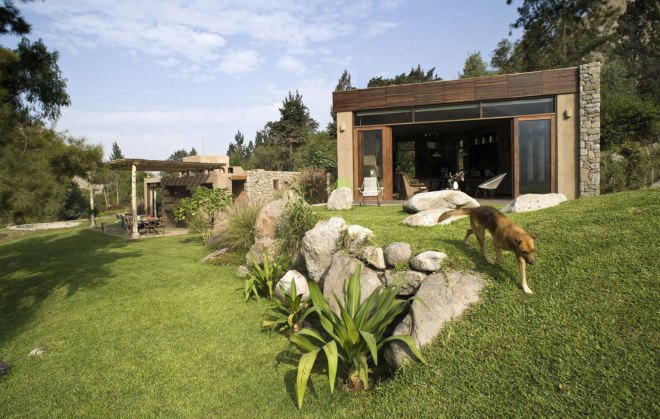 Chontay House, Andes, Marina Vella Arquitectura, Peru, locally sourced materials, natural materials, recycled wood, eucalyptus wood, land erosion, green architecture, mountain home, sustainable materials, stone house