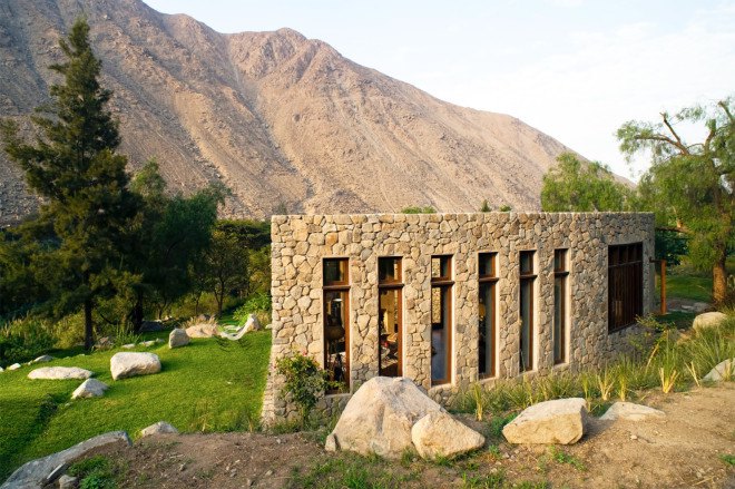 Chontay House, Andes, Marina Vella Arquitectura, Peru, locally sourced materials, natural materials, recycled wood, eucalyptus wood, land erosion, green architecture, mountain home, sustainable materials, stone house
