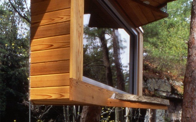 dan hisel, dan hisel architecture, sauna, cadyville sauna, upstate new york, mirrored sauna, local materials