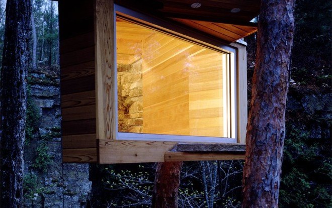 dan hisel, dan hisel architecture, sauna, cadyville sauna, upstate new york, mirrored sauna, local materials
