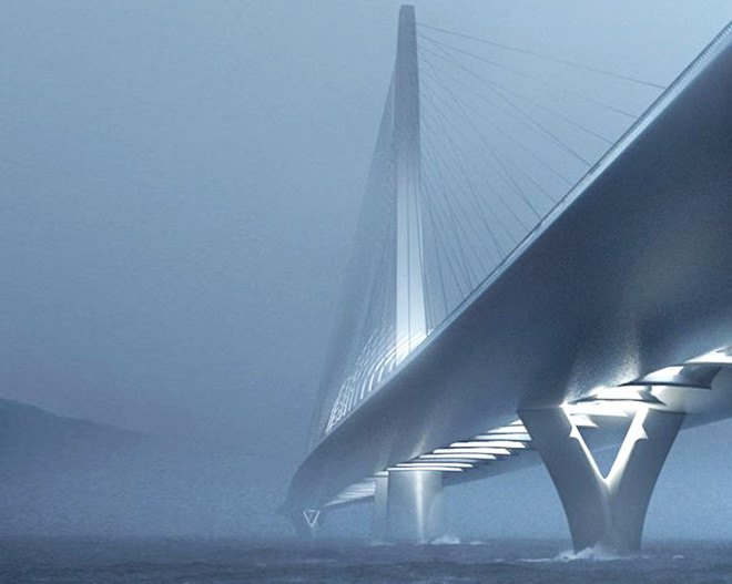 Zaha Hadid Architects, Danjiang Bridge International Competition, Danjiang Bridge, single-mast bridge, bridge design, pedestrian bridge, cable-stayed bridge, Taipei, Taiwan, green transportation
