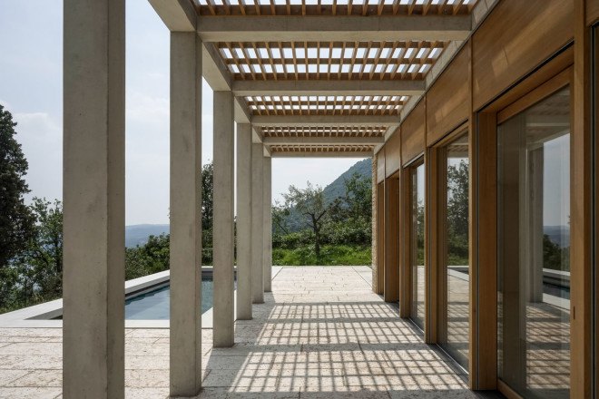 David Chipperfield, Villa Eden Lake Garda, Limonaia buildings, Italian Architecture, Starchitecture, local building materials, sustainable design, sustainable architecture, lakeside architecture