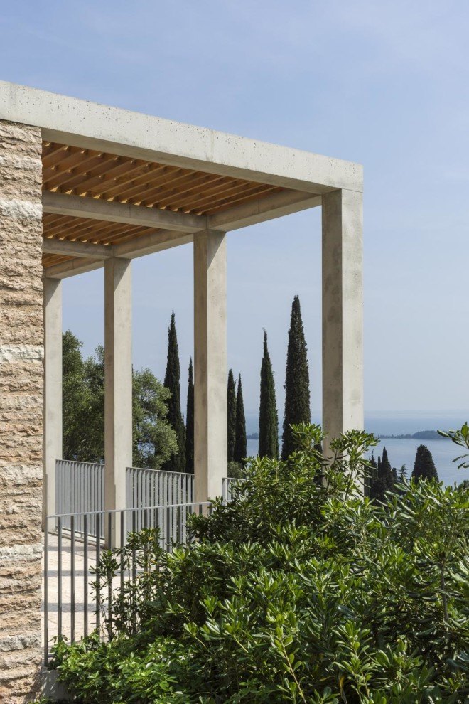 David Chipperfield, Villa Eden Lake Garda, Limonaia buildings, Italian Architecture, Starchitecture, local building materials, sustainable design, sustainable architecture, lakeside architecture