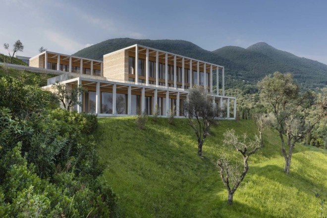 David Chipperfield, Villa Eden Lake Garda, Limonaia buildings, Italian Architecture, Starchitecture, local building materials, sustainable design, sustainable architecture, lakeside architecture