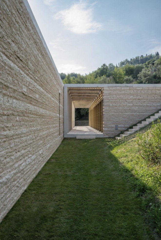 David Chipperfield, Villa Eden Lake Garda, Limonaia buildings, Italian Architecture, Starchitecture, local building materials, sustainable design, sustainable architecture, lakeside architecture