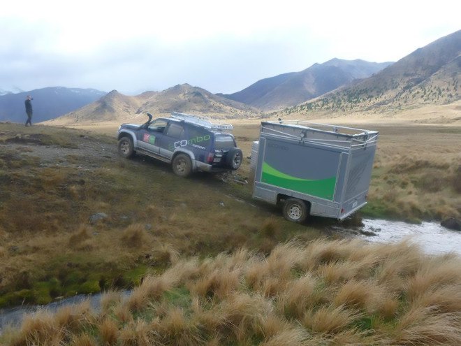 ECOmbo, Ecombo New Zealand, camper, off grid camper, solar-powered camper, camper trailer, LEDs, off grid trailer, solar-powered trailer, camper trailer, off grid adventure, portable toilet, outdoor hot shower,