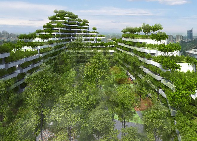 Vo Trong Nghia, Vo Trong Nghia Architects, FPT University campus by Vo Trong Nghia Architects, FPT University Campus Ho Chi Minh City, Ho Chi Minh, Vietnam, campus building, green campus, green campus Vietnam,
