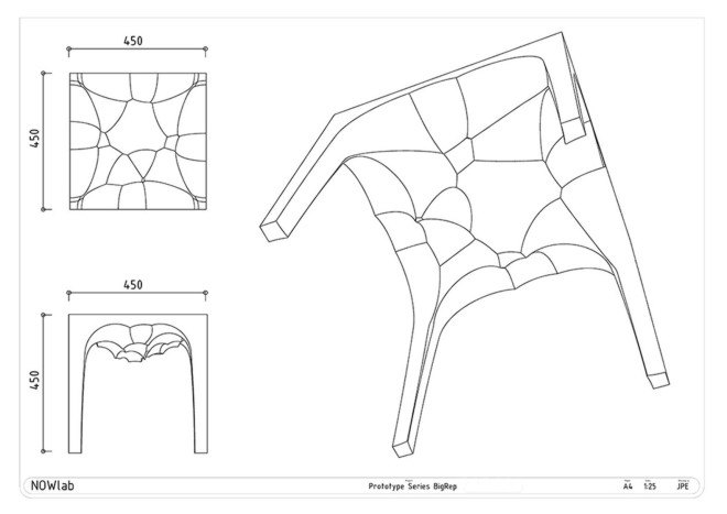 NOWlab, Berlin designers, recyclable furniture, green furniture, glacier melting, global warming, BigRep, 3d printing, 3d printer, digital fabrication, green design