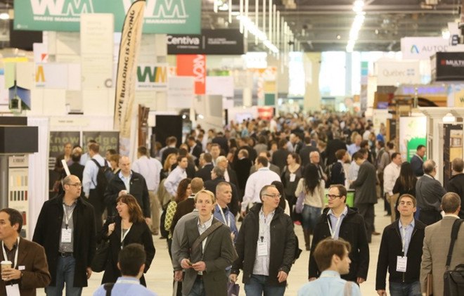 Greenbuild Expo Hall, Greenbuild green architecture trade show, green building industry show, USGBC