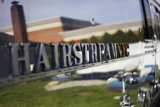 hairstream nyc, hairstream, airstream trailer conversion, trailer conversion, mobile hair studio, ric pipino, gil haziza, retro trailer conversion, upscale hair studio in a trailer