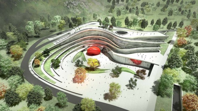 Fangshan Tangshan National Geopark, geopark, Nanjing, China, Great Relic Museum, Palaeozoic geology, HASSELL, landscape design, HULU caves, homo erectus, fossils