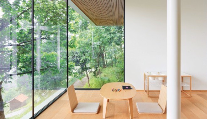 MultiPlan arhitekti, panoramic views, House Katarina, House Katarina by MultiPlan arhitekti, modern treehouse, open plan living area, open plan layout, green roof garage, floor to ceiling glazing, modern architecture, minimalist aesthetic, natural light,