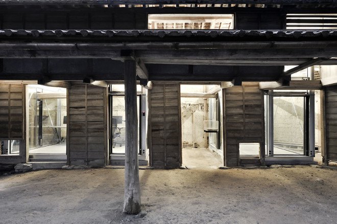 Issei Suma, Japan, green renovation, green addition, steel structure, farmhouse, cowhouse, wooden structure, green architecture, wooden beams