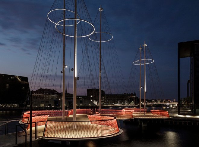 Olafur Eliasson, pedestrian bridge, green bridge, Copenhagen, green transportation, cycling, Iceland, green design, Denmark, harbor design