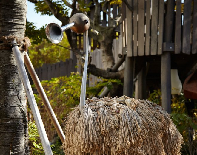 Olson Kundig Architects, Secret Garden, rooftop park, roof garden, public spaces, South Korea, treehouses, sustainable sculpture, public parks, recycled timber, salvaged materials